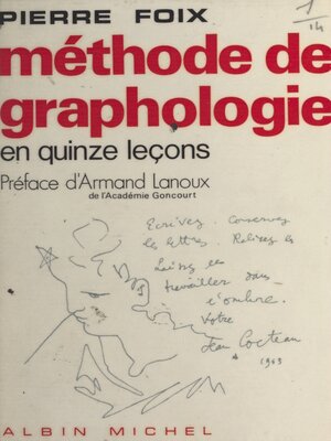 cover image of Méthode de graphologie